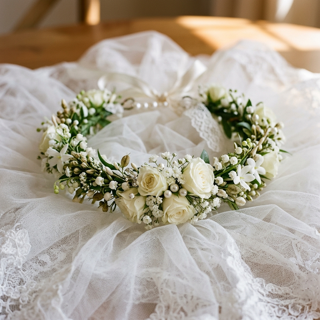 Accesorios elegantes de ceremonia para niña