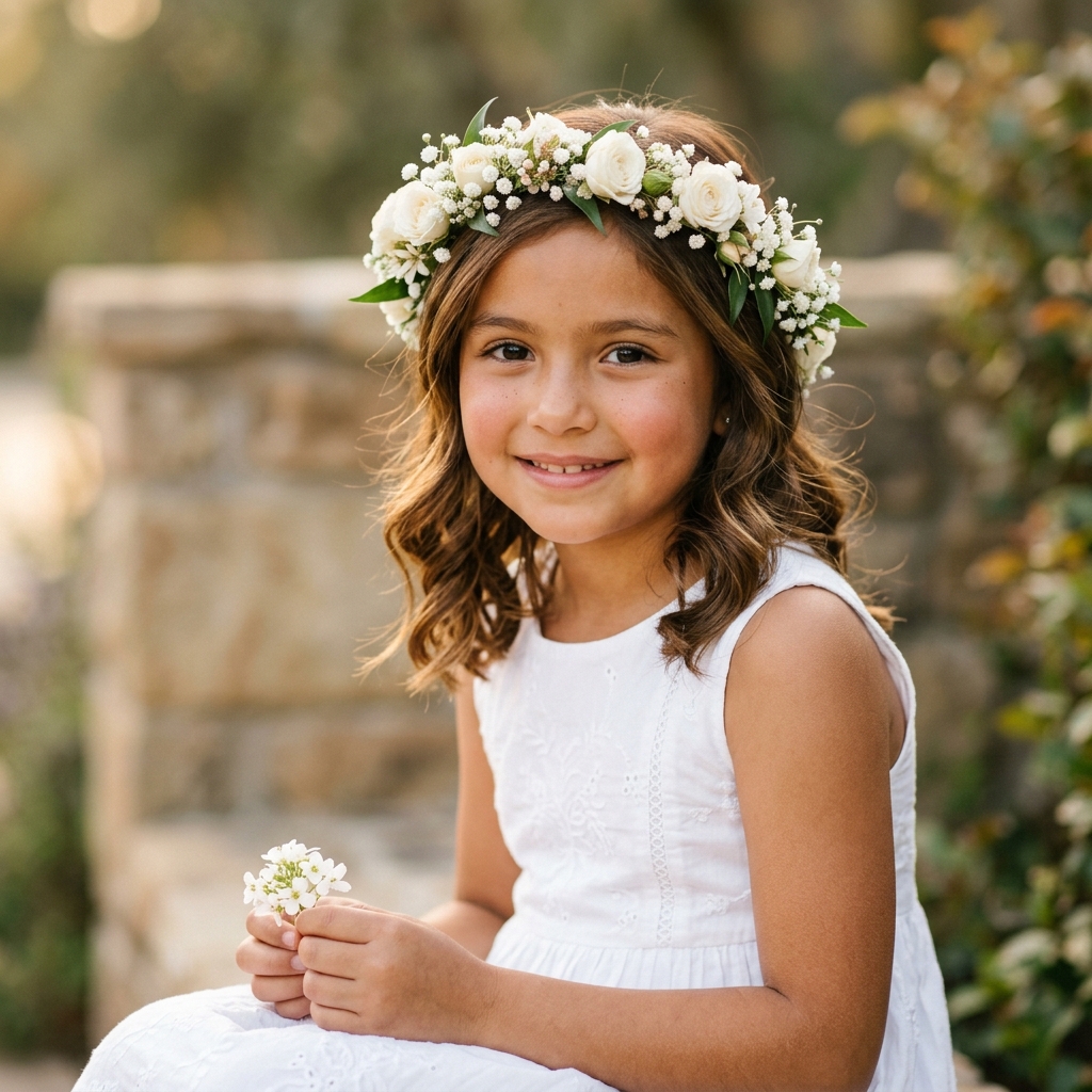 Coronas y Diademas Florales para Primera Comunión: Cómo Elegirlas