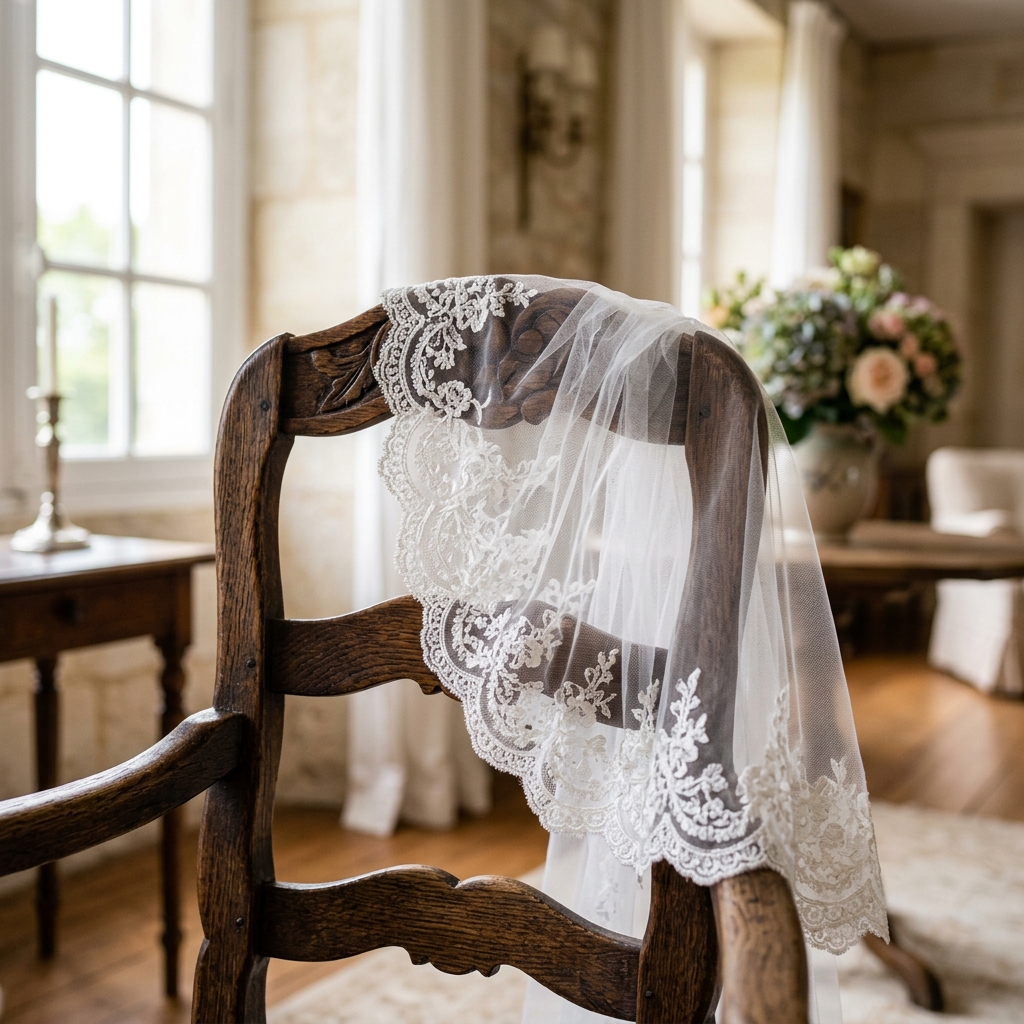 Velo de primera comunión elegante