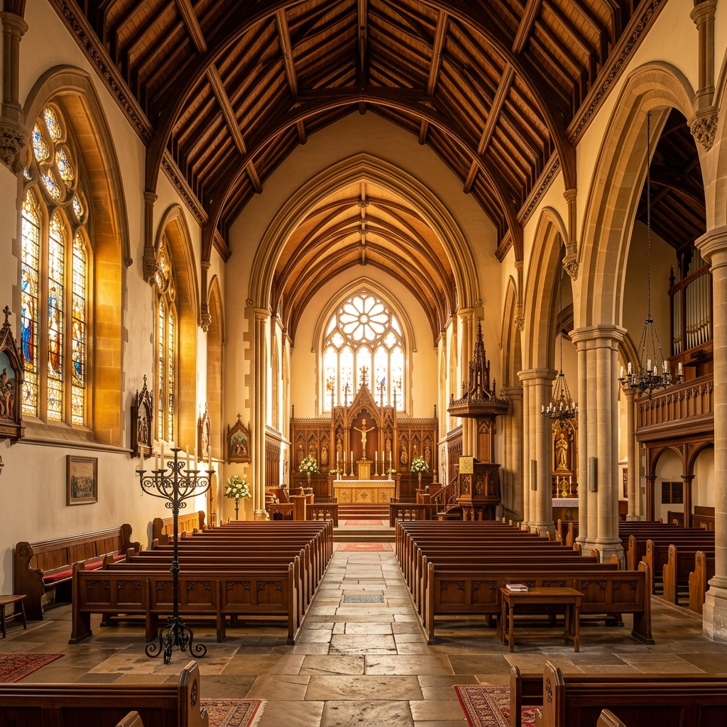 Ceremonia de confirmación en iglesia